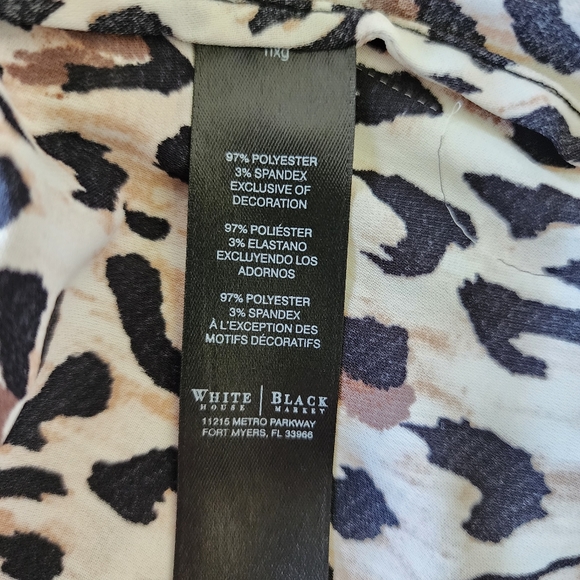 White House Black Market leopard print tank top, medium - Picture 12 of 12